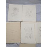 Gregorio Prieto (Spanish, 1897â€“1992), portfolio of lithographs, signed within the plate