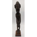 An African Tribal Art Mossi Carved Wooden Fertility Doll, Burkina Faso, H.37cm