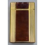 S.T. Dupont gold plated lighter, laque de chine edition