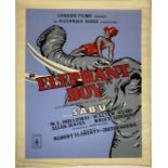 A vintage film poster, London Films Present an Alexander Korda Production Elephant Boy