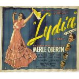 A vintage film poster, No Woman Ever Lived Who Loved But One Man, Lydia, A Free Woman! Loved