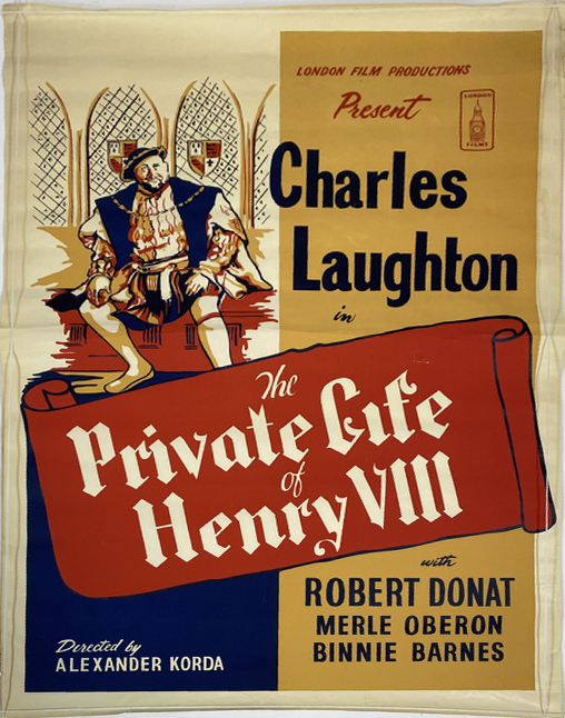 A vintage film poster, London Film Productions present Charles Laughton in The Private Life of