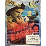 A vintage film poster, London Films Presents Alexander KordaThe Thief of Bagdad with