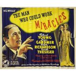 A vintage film poster,British Lion Film Poster H.G. Wells The Man Who Could Work