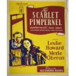 A vintage film poster, A London Films Production The Scarlet Pimpernel starring Leslie Howard,