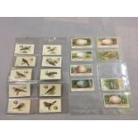 Harvy & Davys, Birds and Eggs, 10 cards, together with other Ogdens Birds Eggs loose
