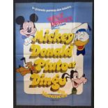 A vintage film poster, La grande parade des loisirs Walt Disney Productions presente Mickey,