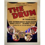 A vintage film poster, London Films Present an Alexander Korda production The Drum, 1938