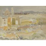 Frank Archer (1912-1995), A Ville in Apulia, 1983, watercolour with gouache on paper, signed and