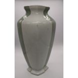 A Chinese green glazed vase, H.30cm