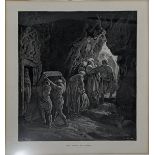 After Gustav Dore, The Burial of Sarah, engraving, H.25cm W.19.5cm