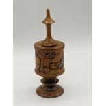 A 1950's 60's olivewood spice tower, H.13cm