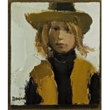 Donald McIntyre (British, 1923-2009), Bridies Hat, oil on board, signed lower left, H.20cm W.