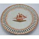 A 19th century Vienna porcelain cabinet plate D.24.5cm