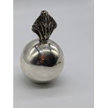 A 19th century silver grenade lighter, hallmarked London, H.10cm