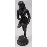 An Indian bronze of a Goddess, H.39cm