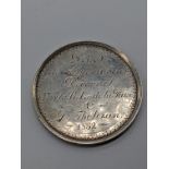 An unusual Louis-Philippe silver medallion, 58g, D.5.5cm