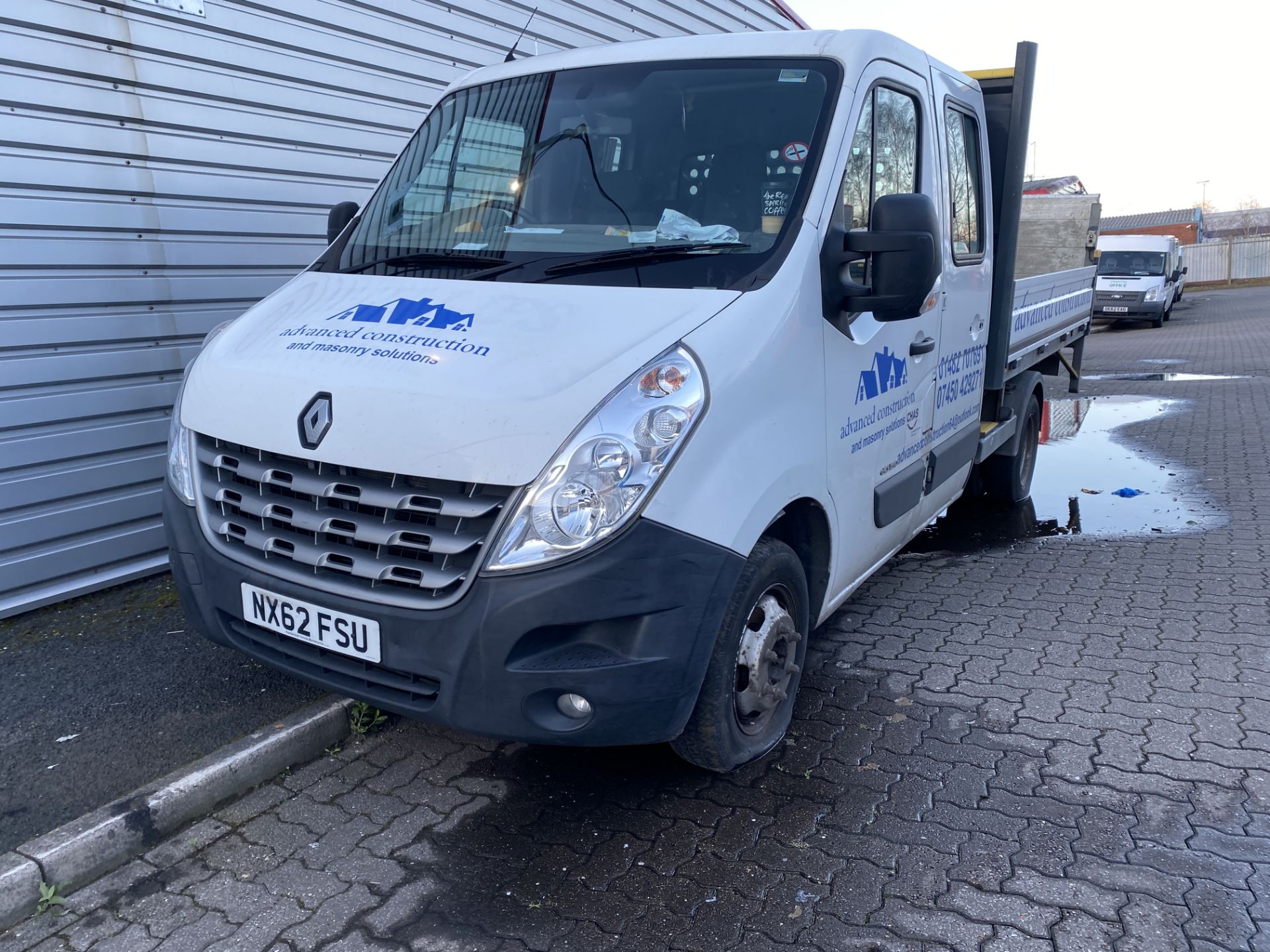 Renault Master ML35 DCI Double Cab Dropside Truck, Registration No. NX62 FSU