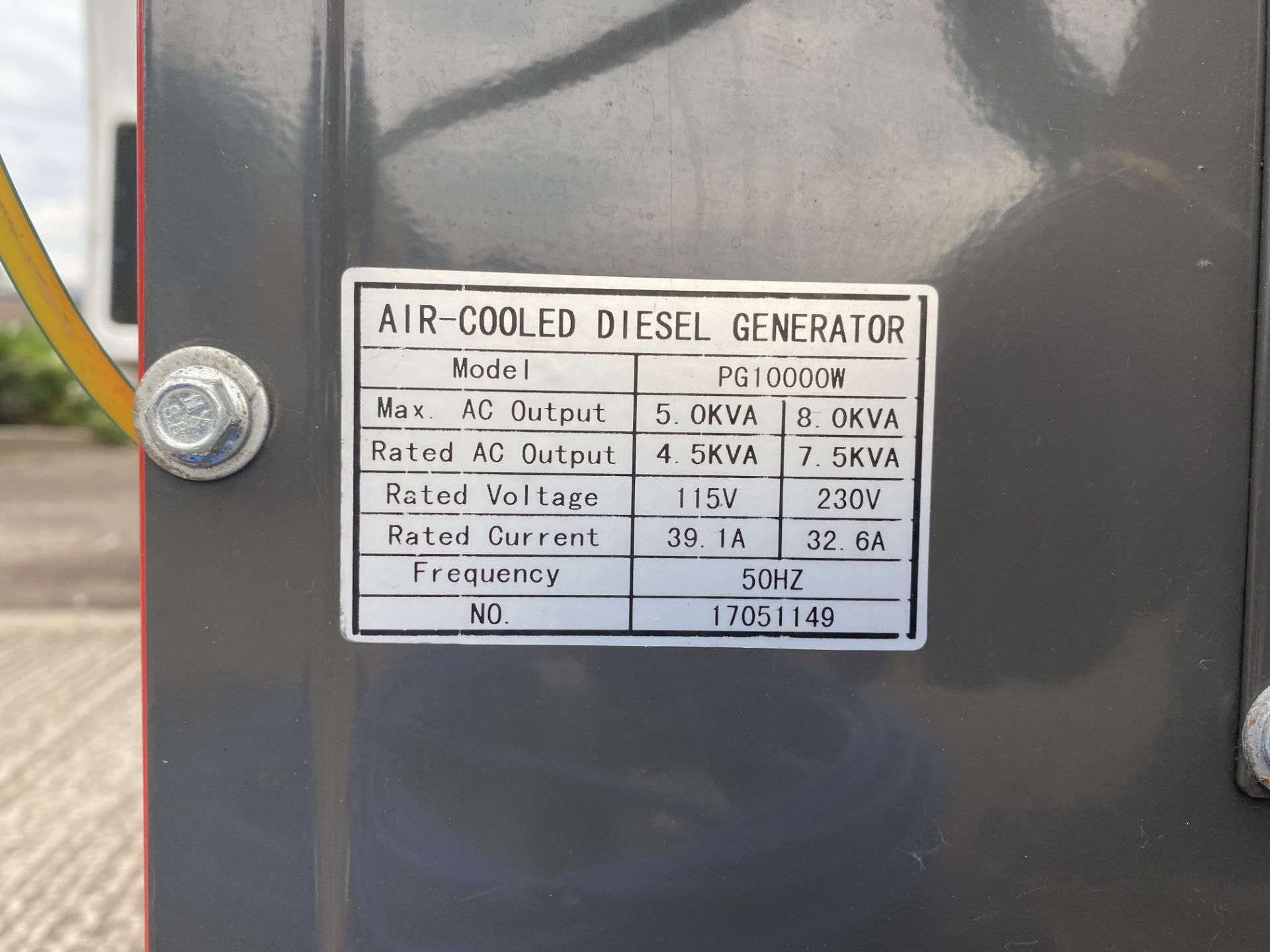 Pro Gen Model PG10000W 8KVA Diesel Generator Set - Image 4 of 9