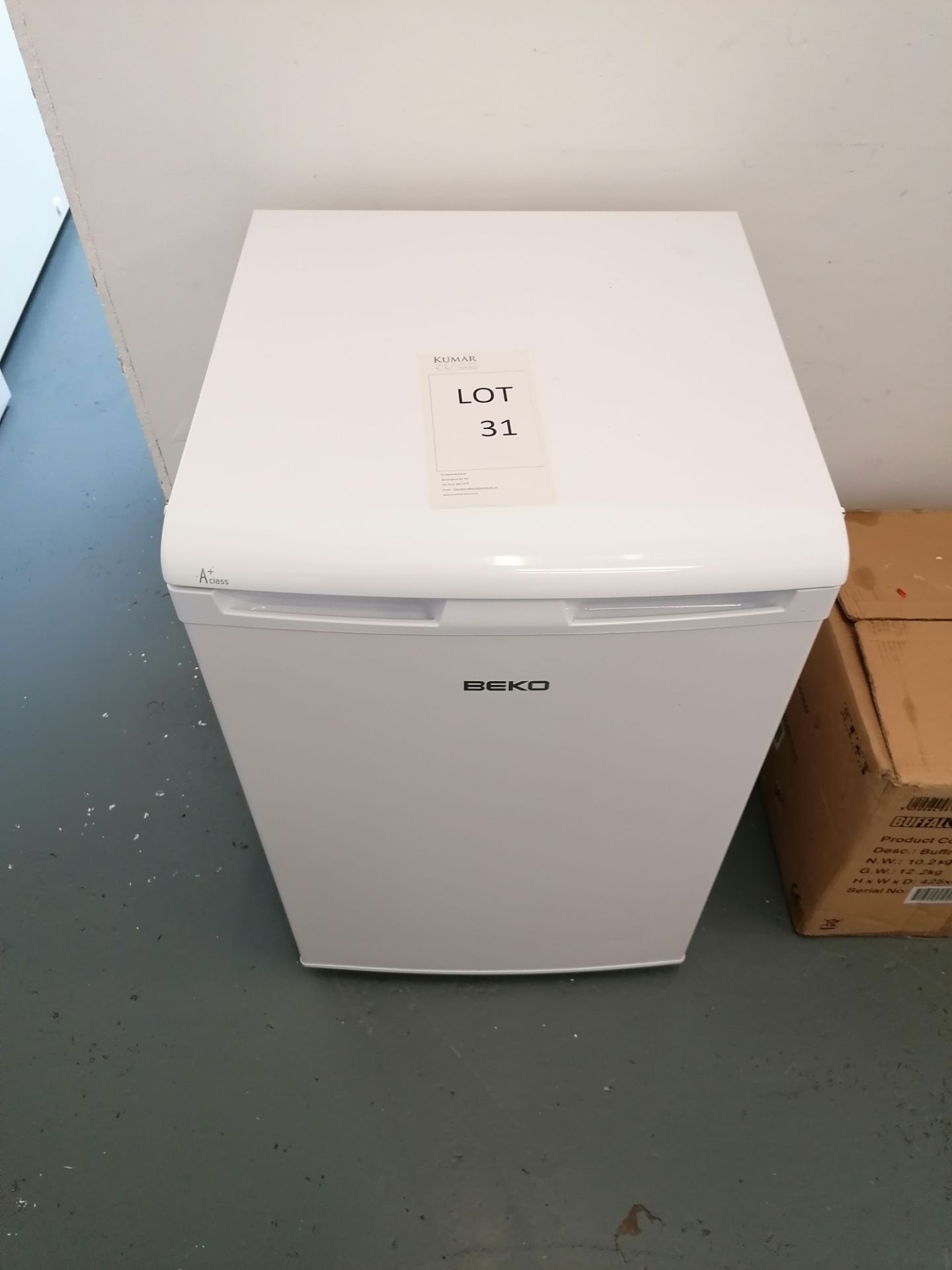 Beko LX5053W upright fridge unit