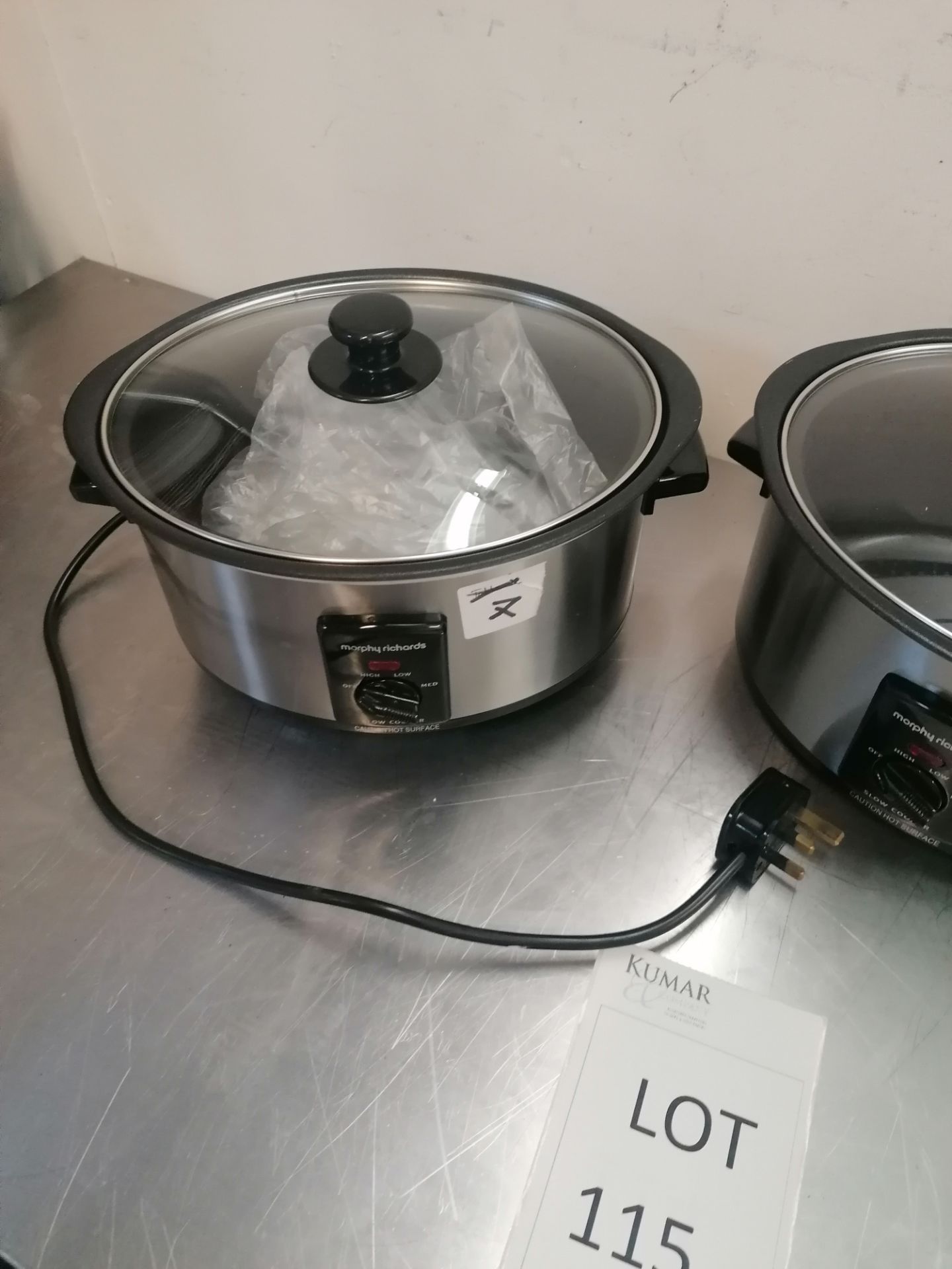 2 x Morphy richards 48701 slow cooker - Image 2 of 4