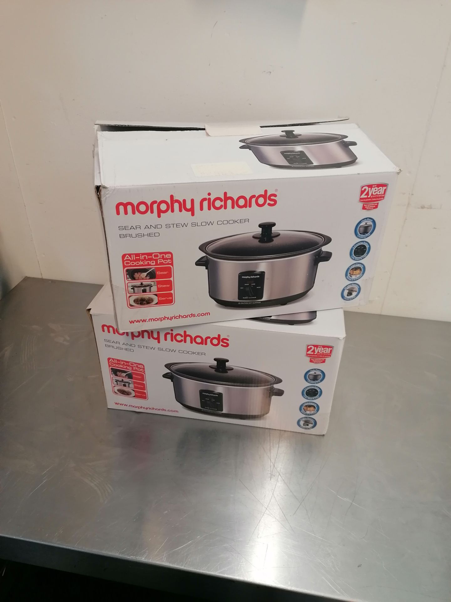 2 x Morphy richards 48701 slow cooker - Image 4 of 4