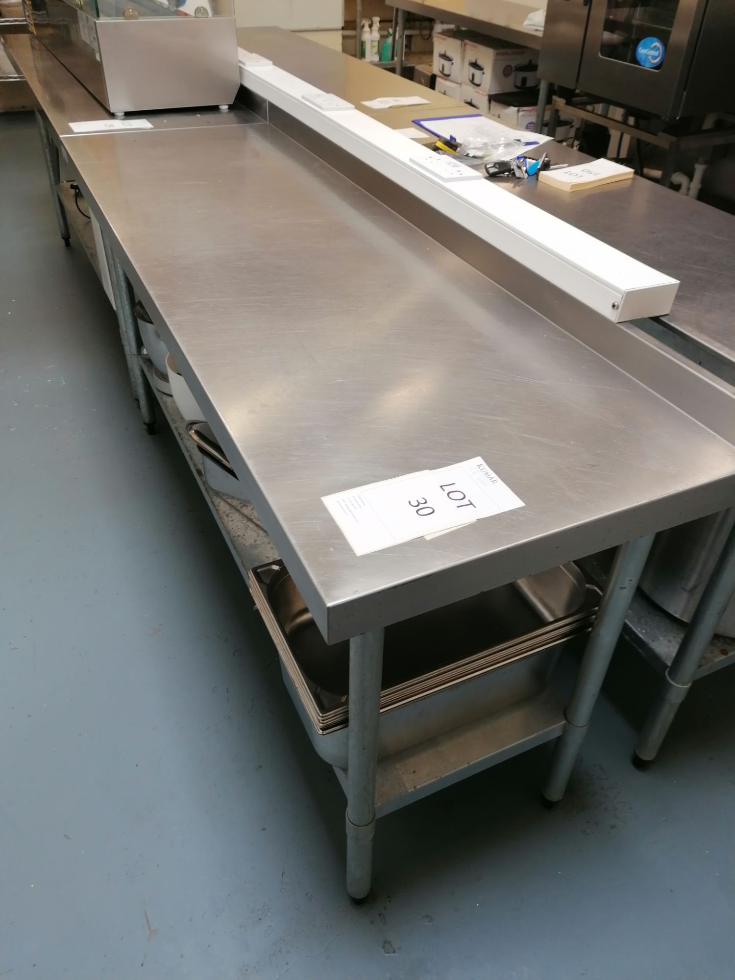 Vogue S/S prep table 180cmx60cmx90cm contents not included - Image 2 of 3