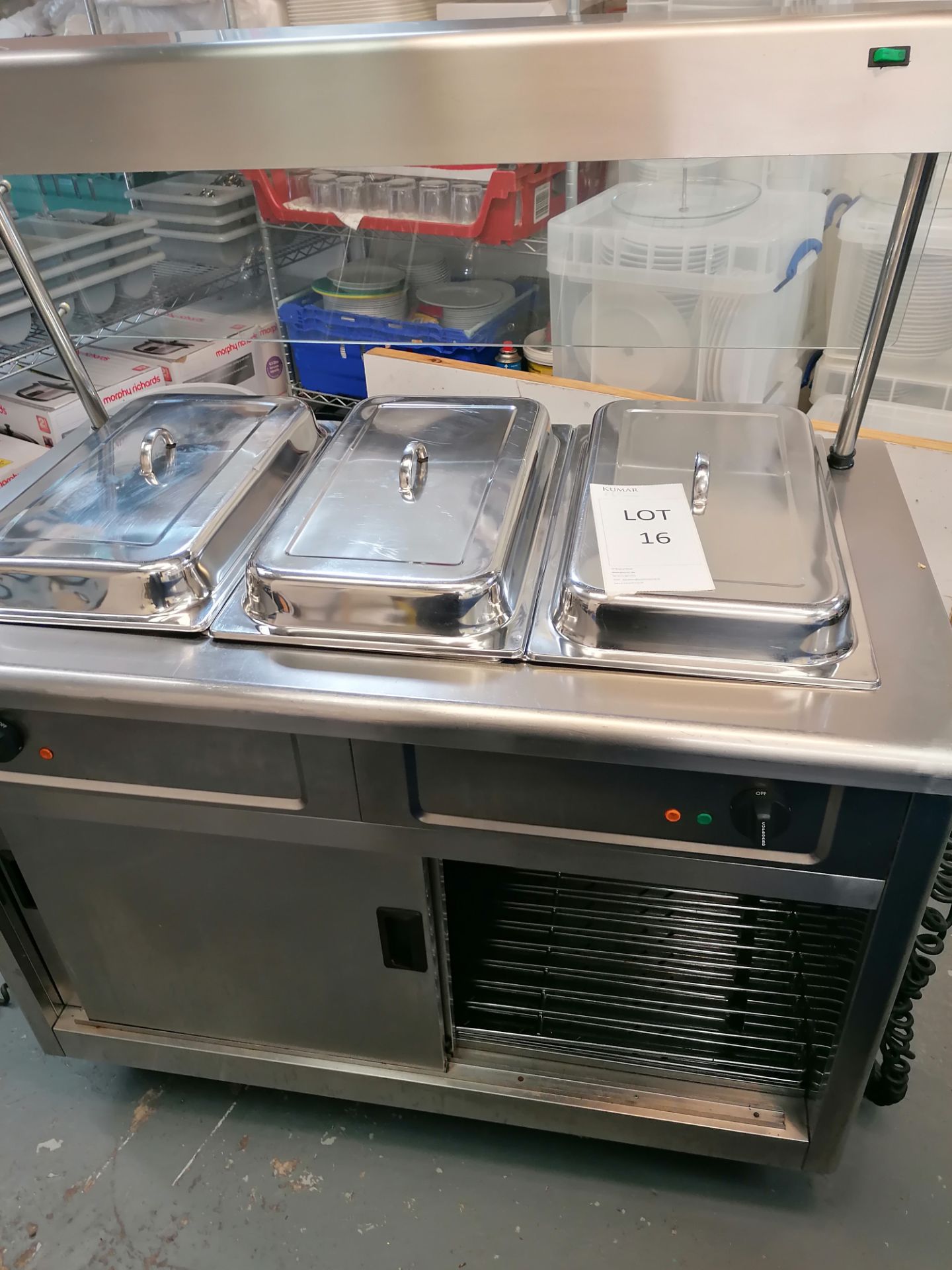 Lincat bain marie + hot cupboard/display heater - Image 2 of 5