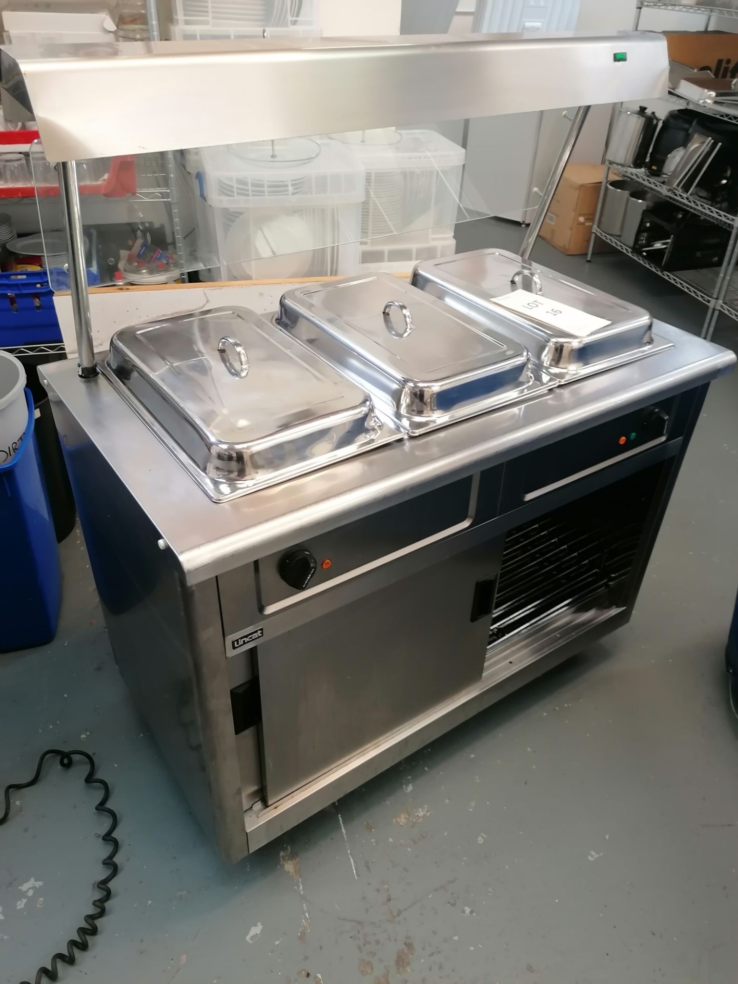 Lincat bain marie + hot cupboard/display heater