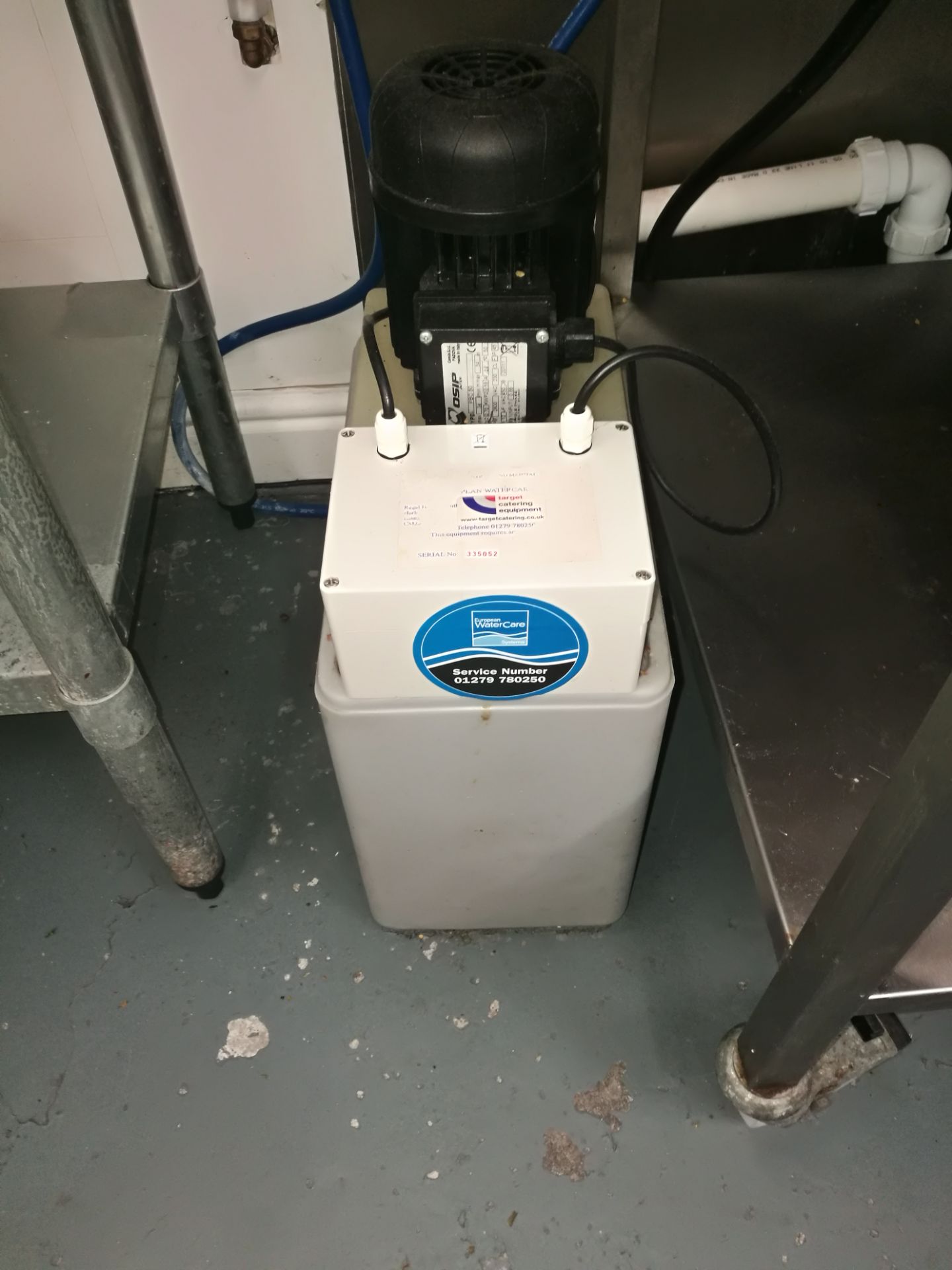 Sump & Pump – for discharge from the Rational Combination Oven