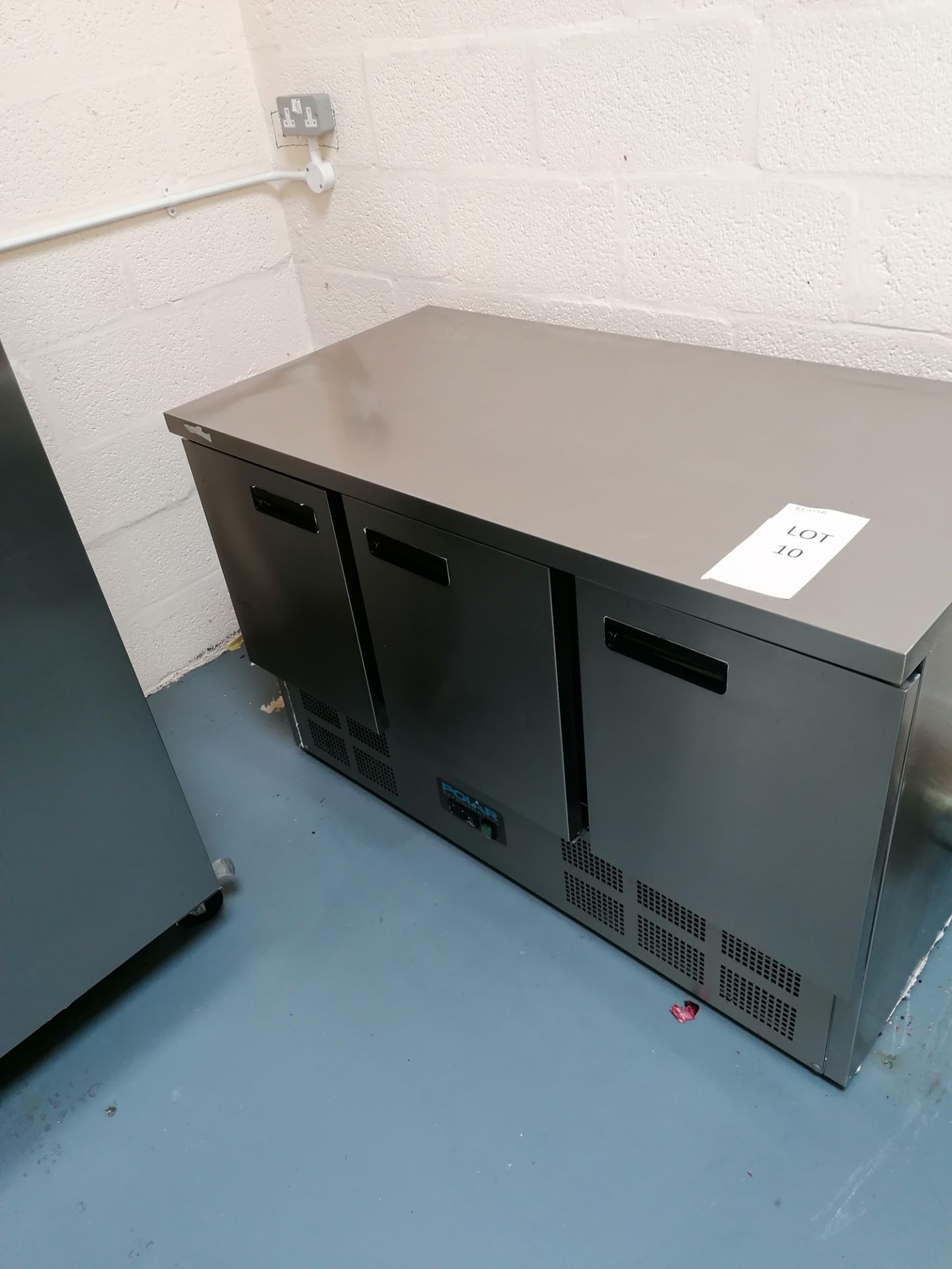 Polar G662 S/S 3 door refridgerator, Serial No. 9622-200513