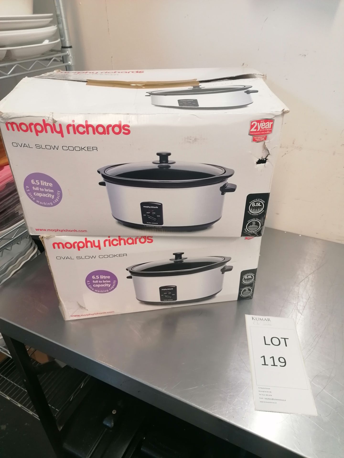 2 x Morphy richards 48705 slow cooker - Image 4 of 4