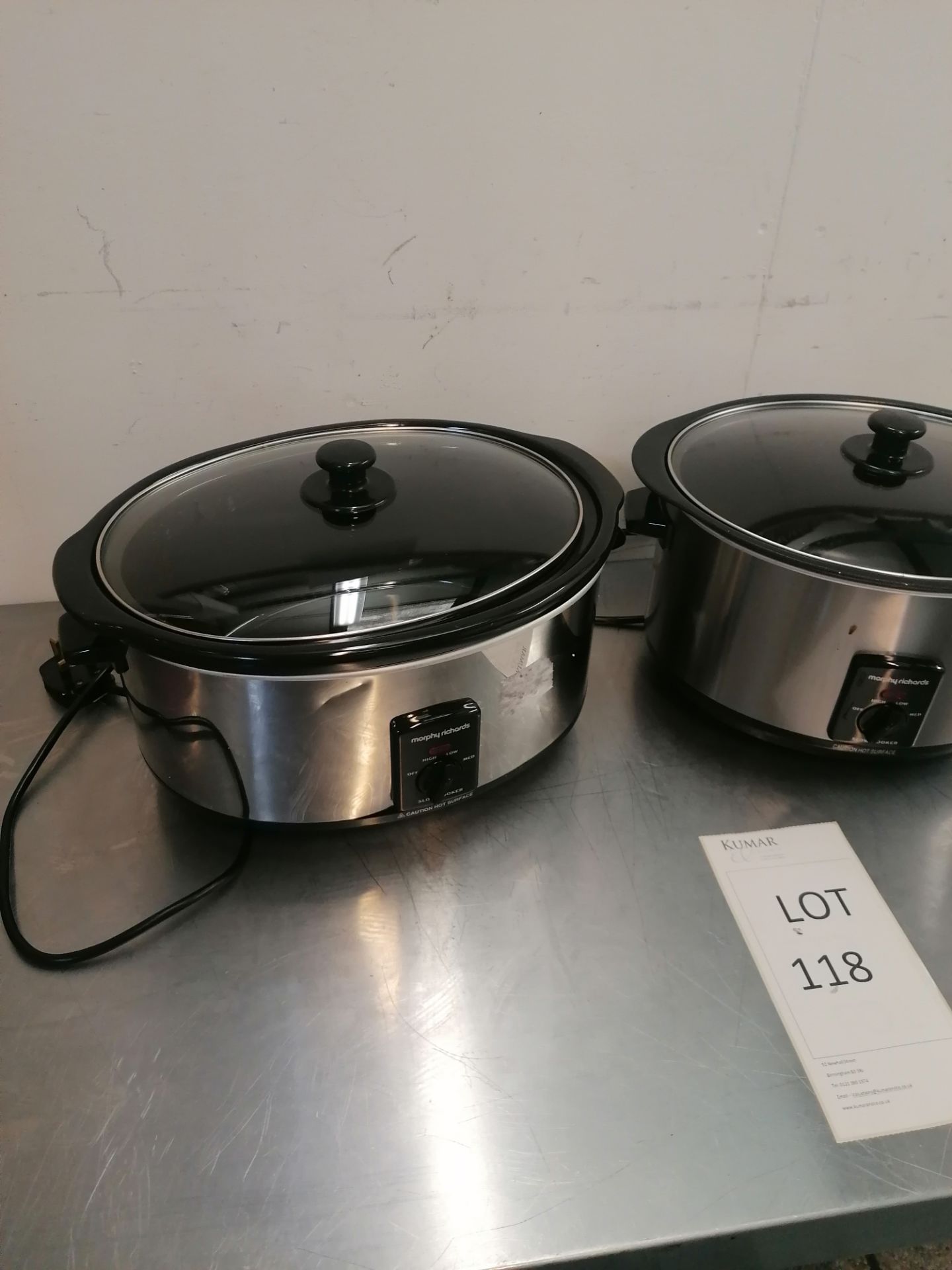 2 x Morphy richards 48705 slow cooker - Image 2 of 4