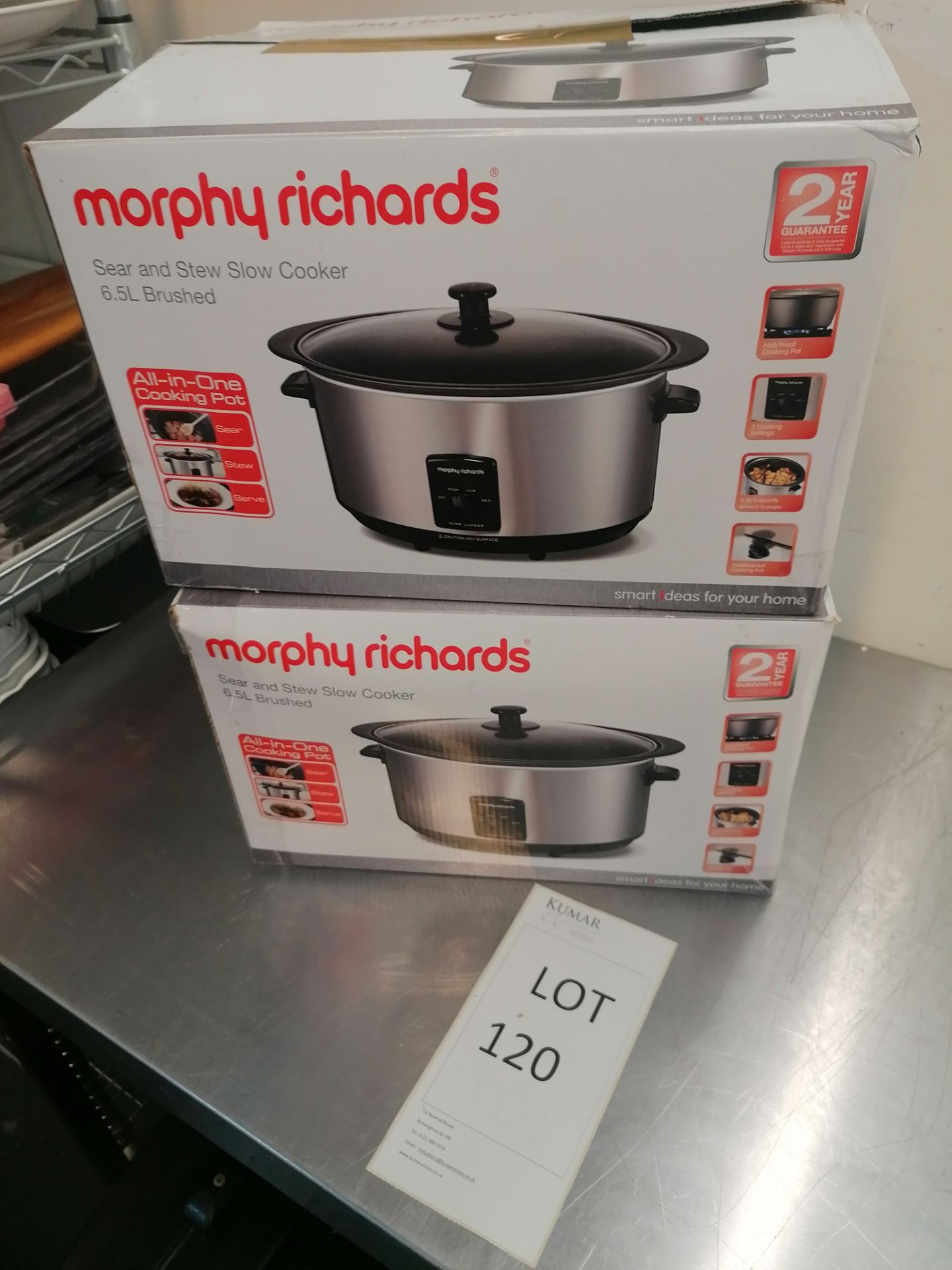 2 x Morphy richards 48705 slow cooker - Image 4 of 4