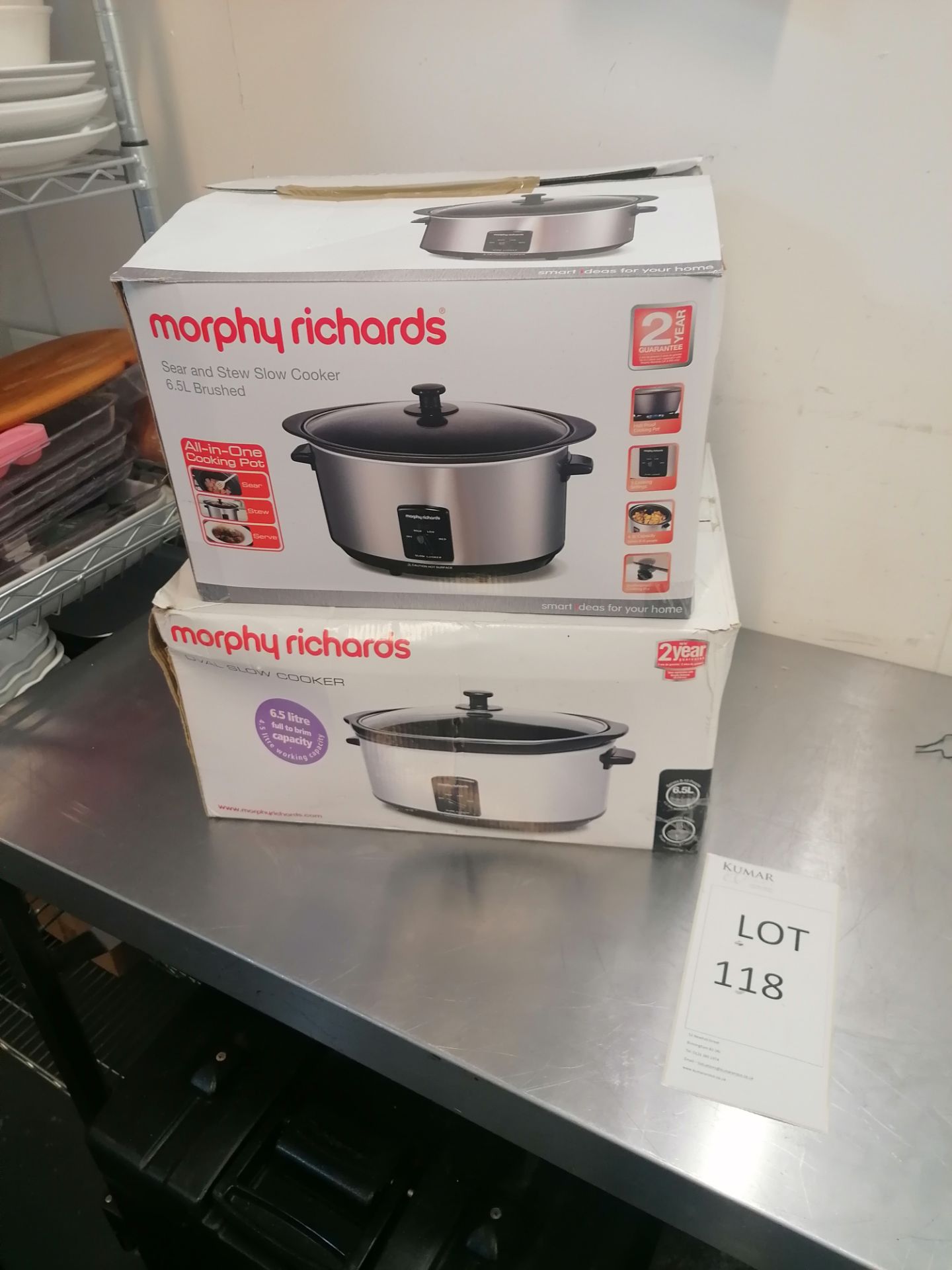 2 x Morphy richards 48705 slow cooker - Image 4 of 4