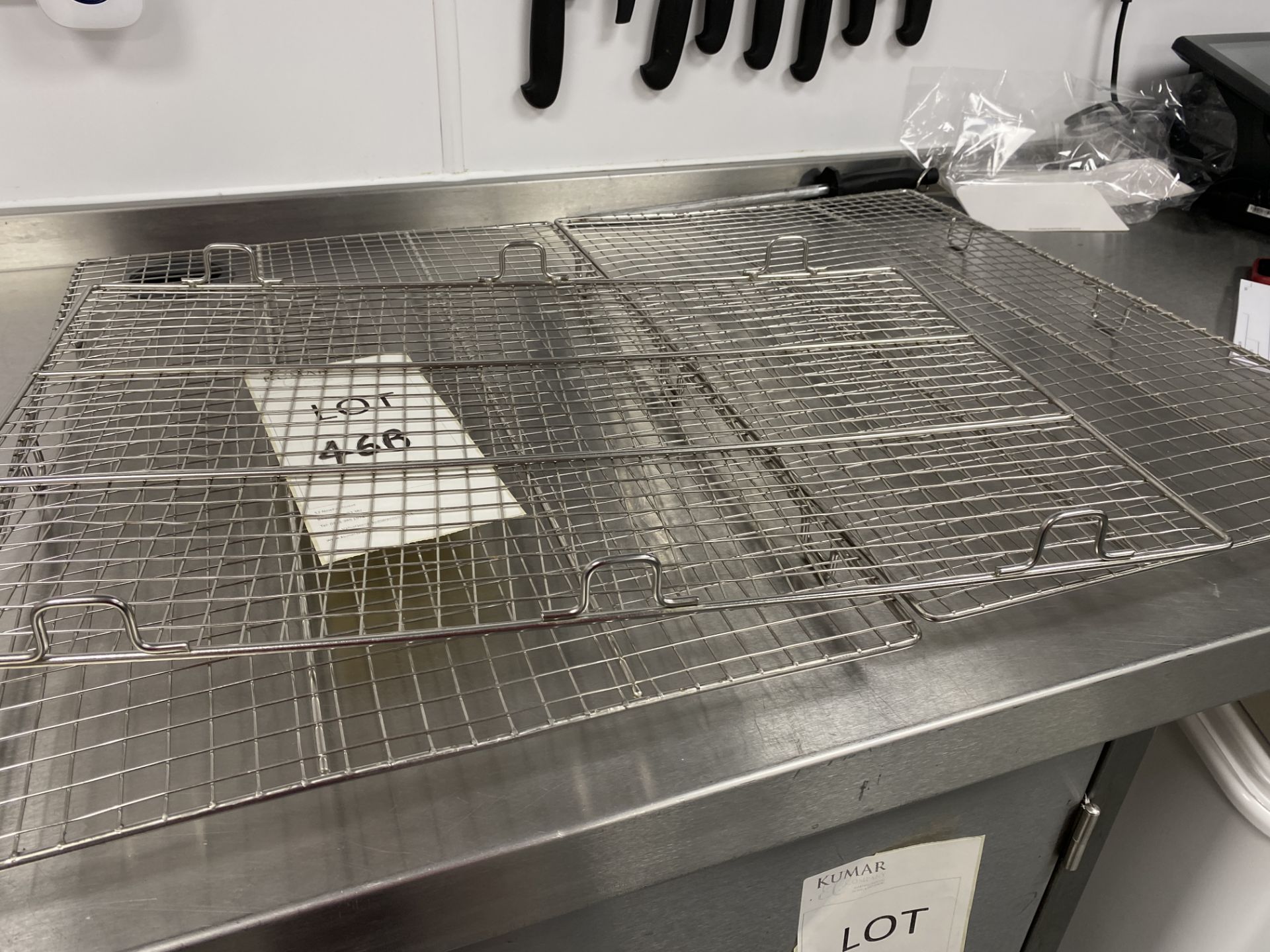 3: Large Stainless Steel Cooling Racks - Image 3 of 4