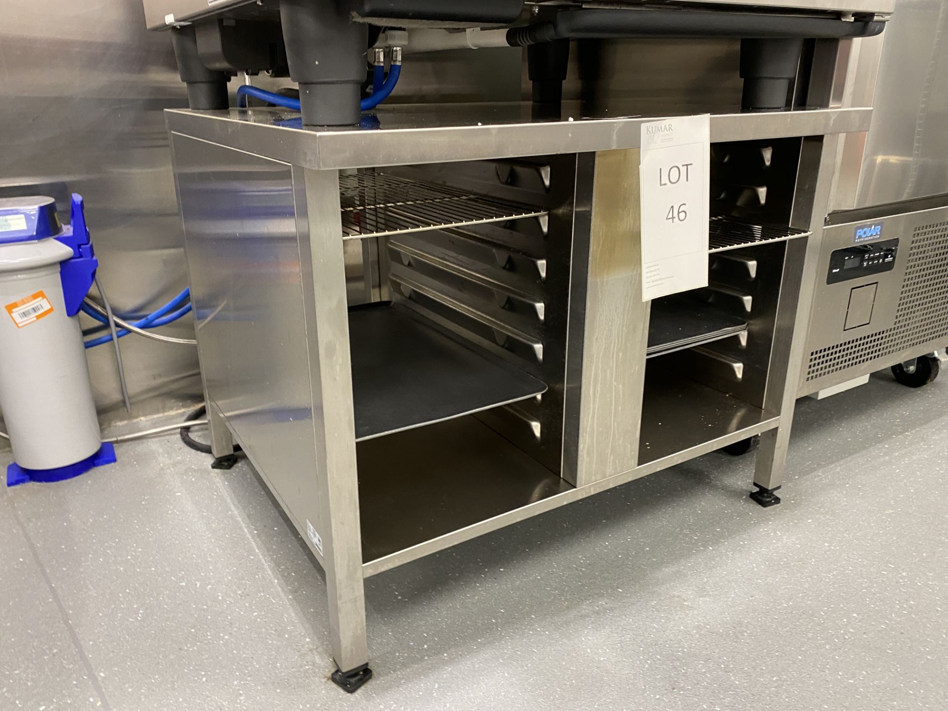 Rational UG 2/61/101 Stand for 101 Ovens with 14 Gastronorm Runners, Serial No. 60.30.3.328, Max - Bild 2 aus 6