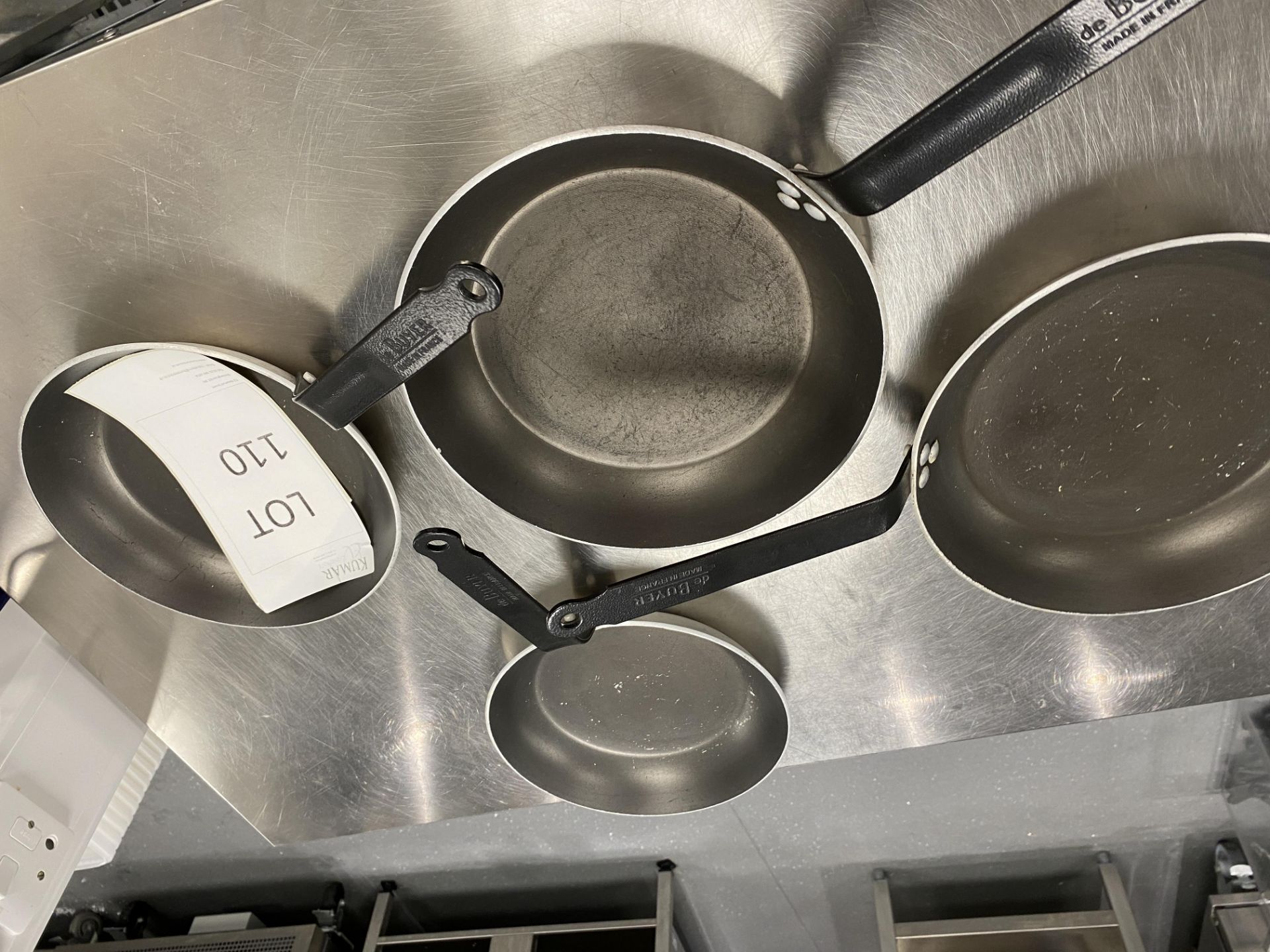 4x Non-Stick deBuyer Frying Pans, Assorted Sizes - Bild 3 aus 3