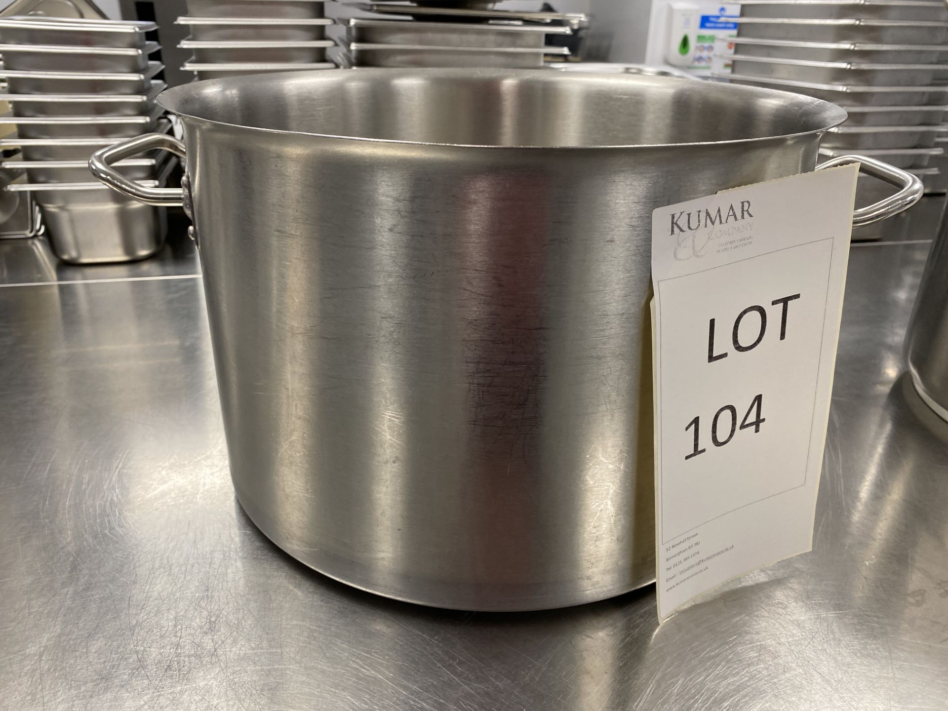 Stainless Steel Stew Pot/Casserole, Size - 40 x 40cm, 32 Litres