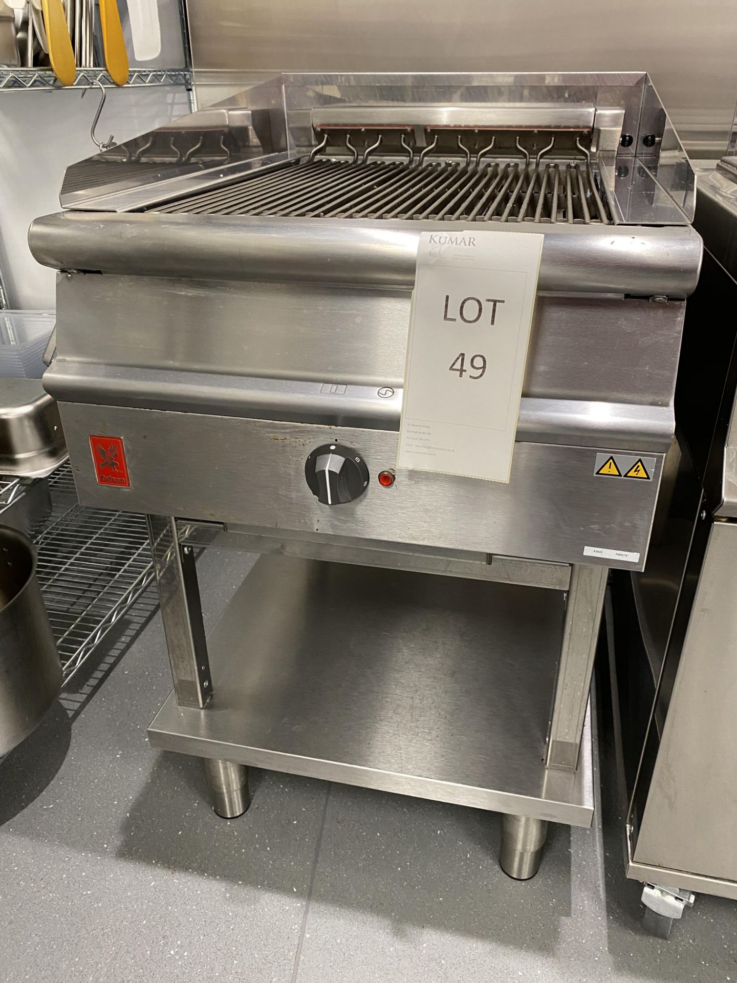 Falcon Dominator Plus, E3625 Electric Char Grill on Fixed Stand, Serial No.F605878 - Dimensions