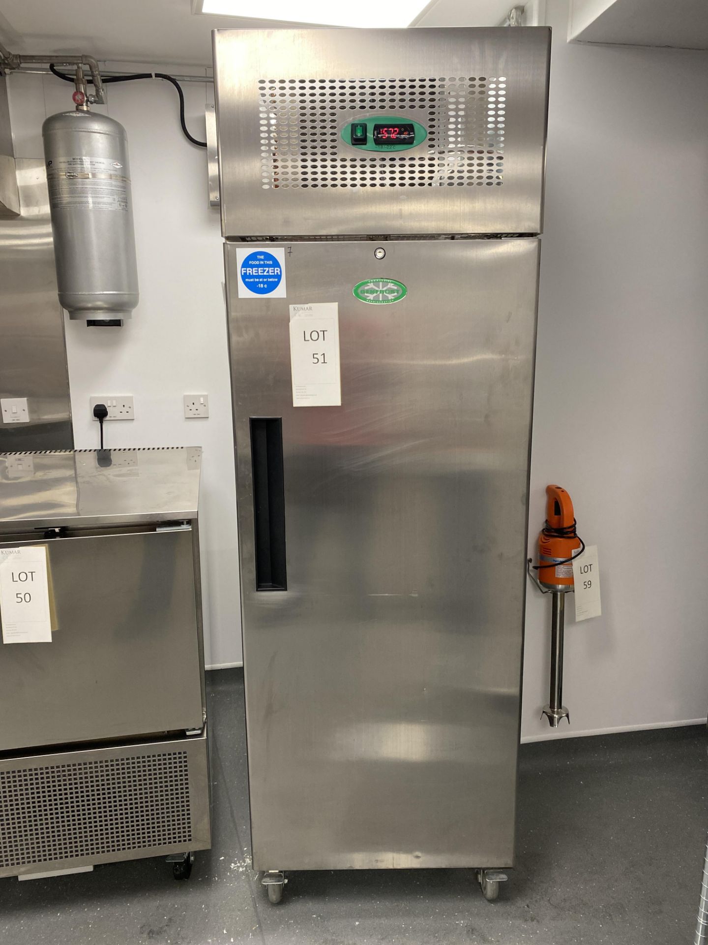 GenFrost Gen 600L Stainless Steel Upright Freezer, Serial No. 17047142460, 595 Litre Capacity,