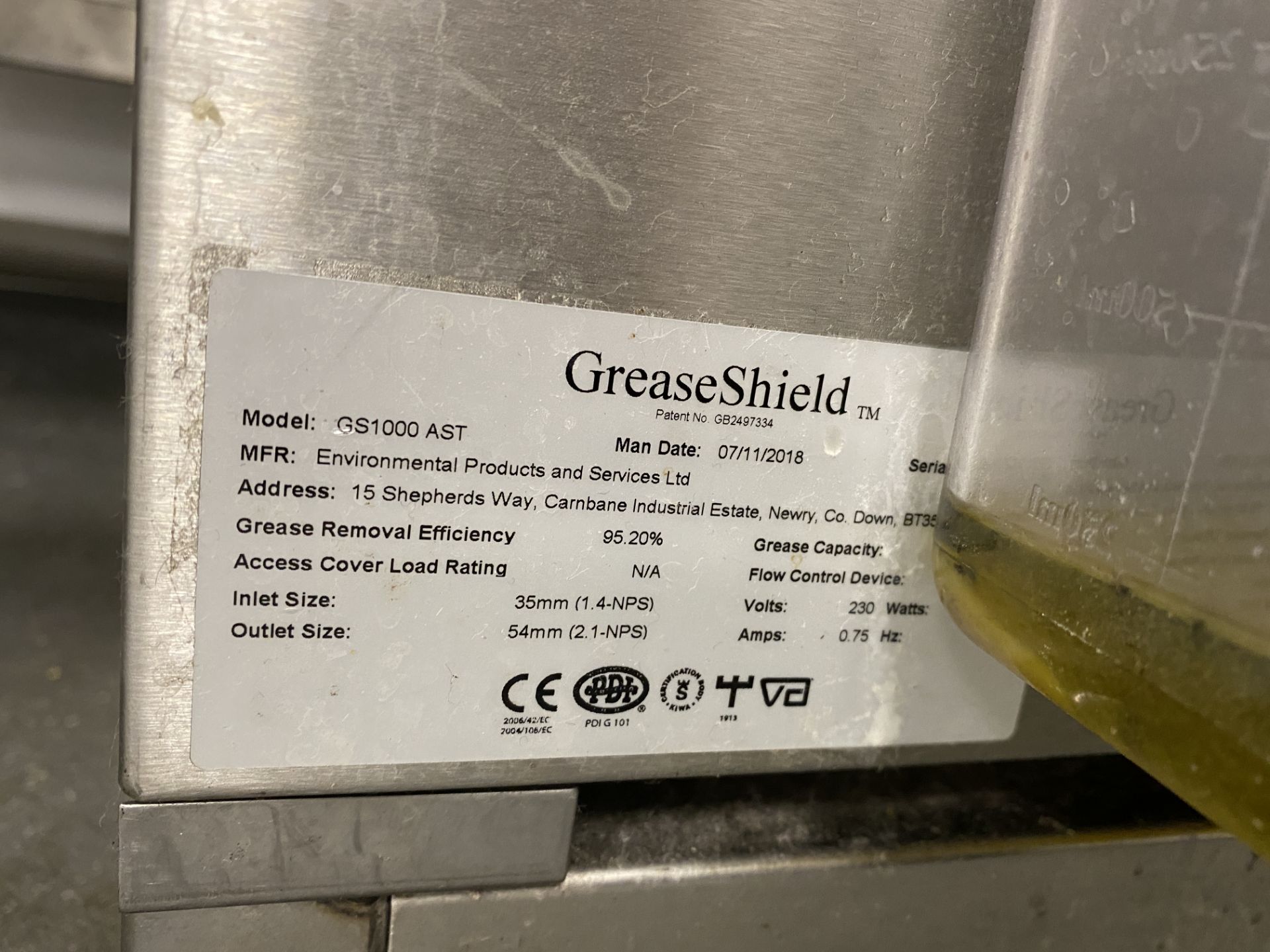 Classeq P500AWS Hood Passthrough Dishwasher, Serial No. 40056143 with Grease Shield GS1000 AST - Image 12 of 21