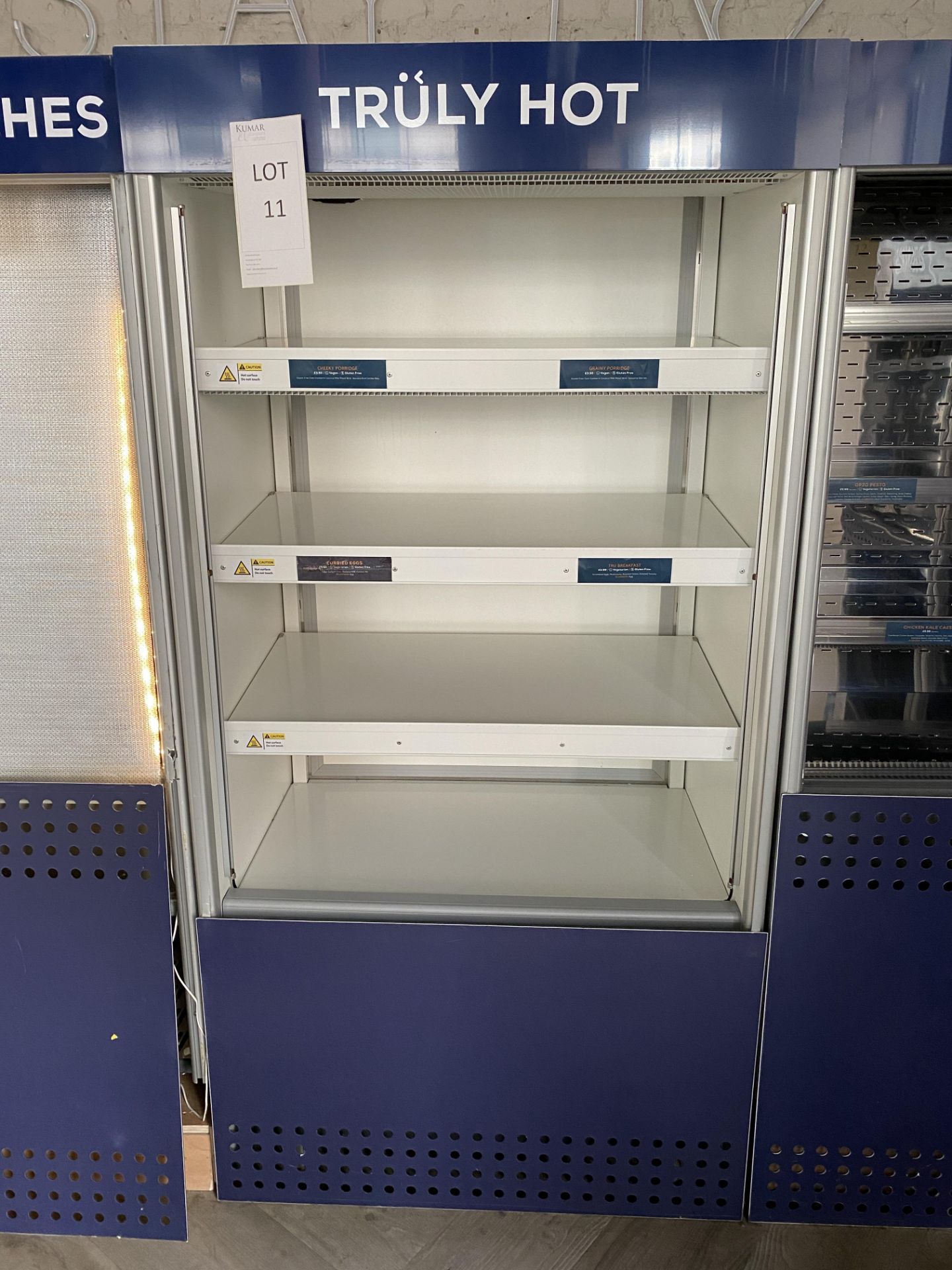 Williams Slimline Gem Multideck Heated Food Merchandising Unit with Night Blind and Electronic