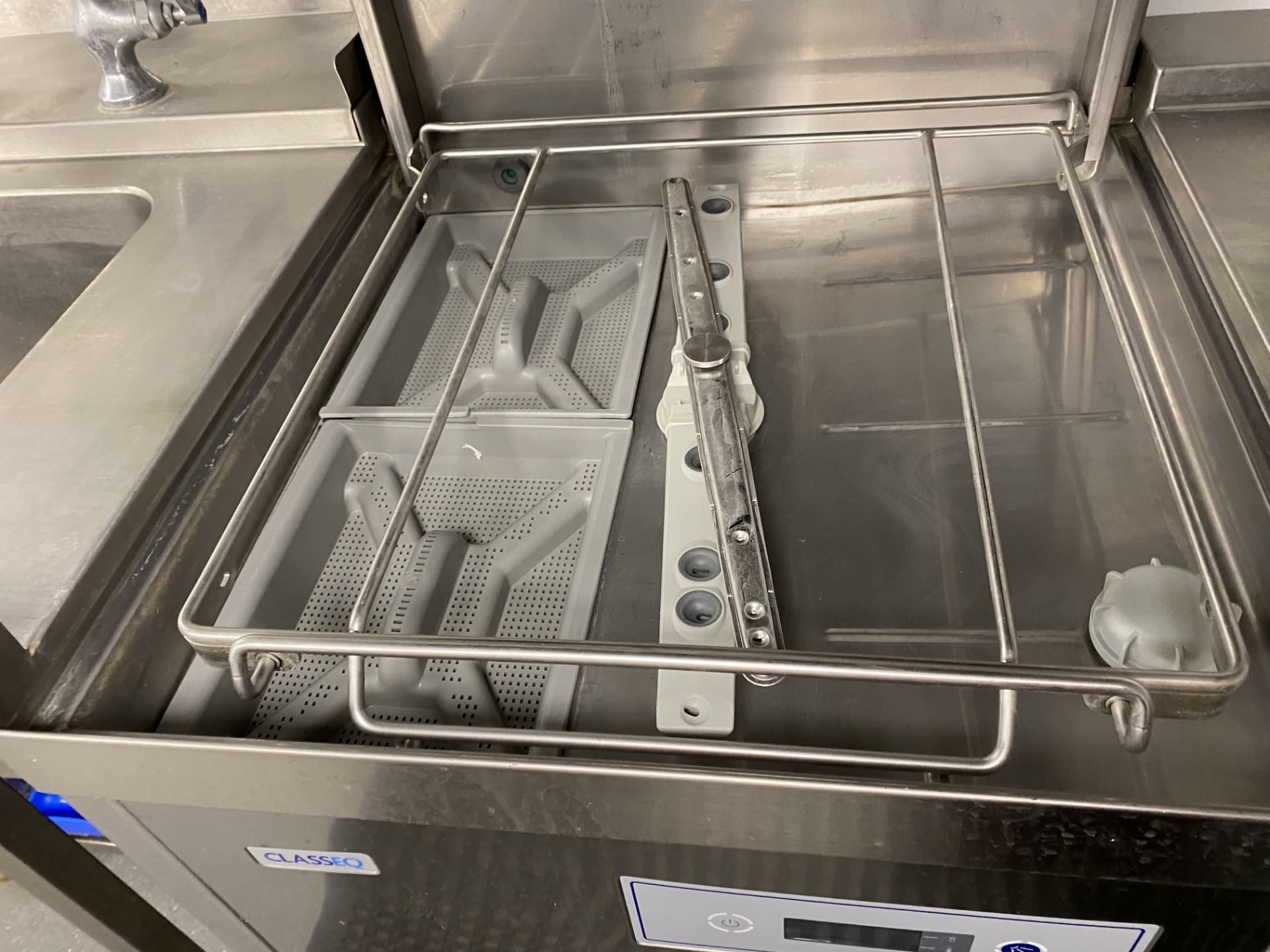 Classeq P500AWS Hood Passthrough Dishwasher, Serial No. 40056143 with Grease Shield GS1000 AST - Image 8 of 21