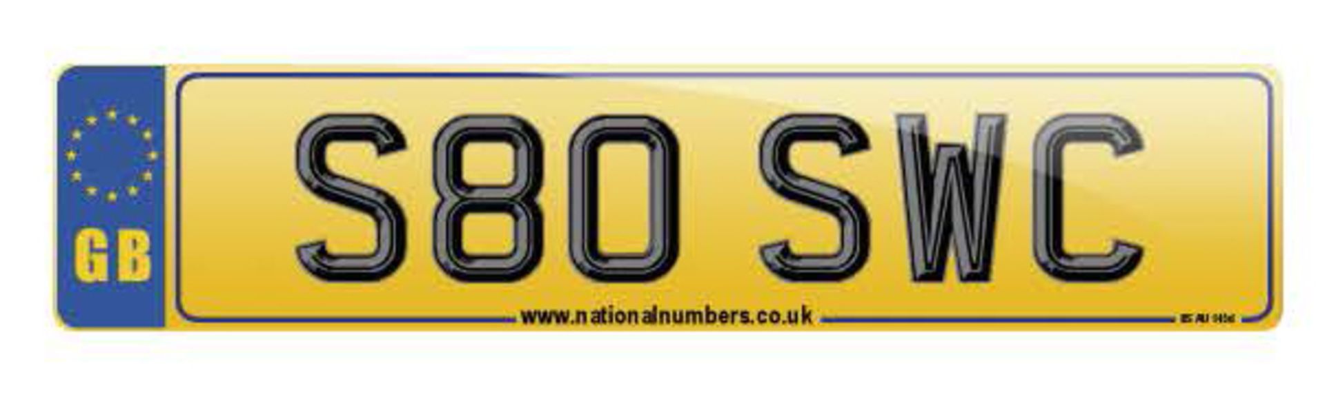 Cherished Number Plate - S80 SWC