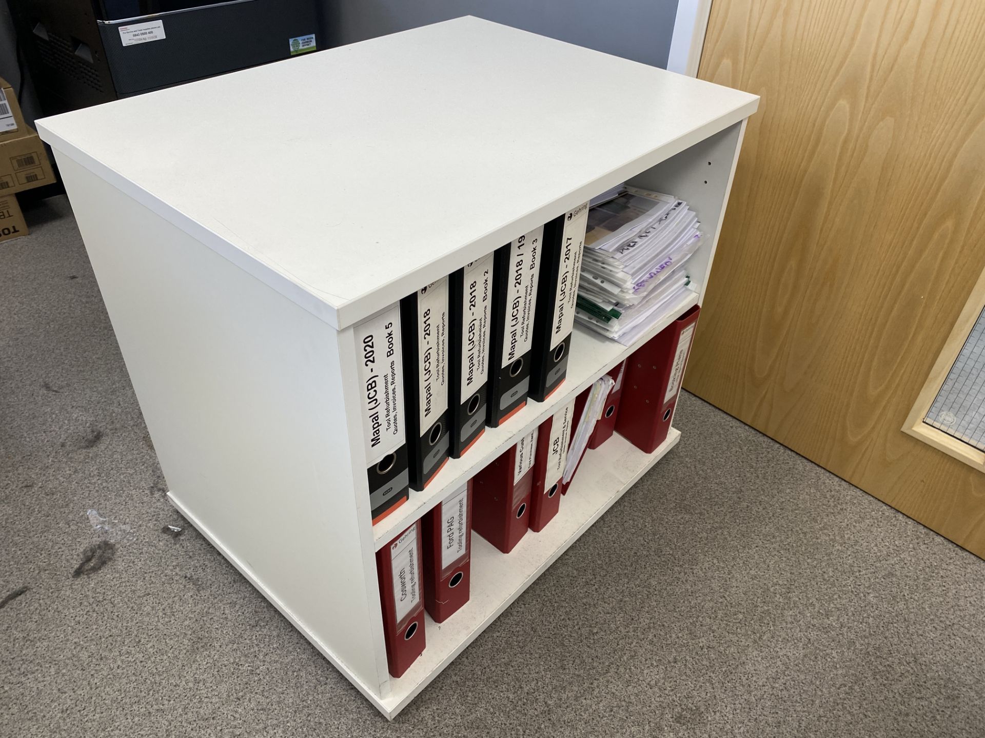 White Melomine Office Cupboard White Melomine Shelve Unit 0.60 X 0.80m X 0.73 - Image 5 of 5