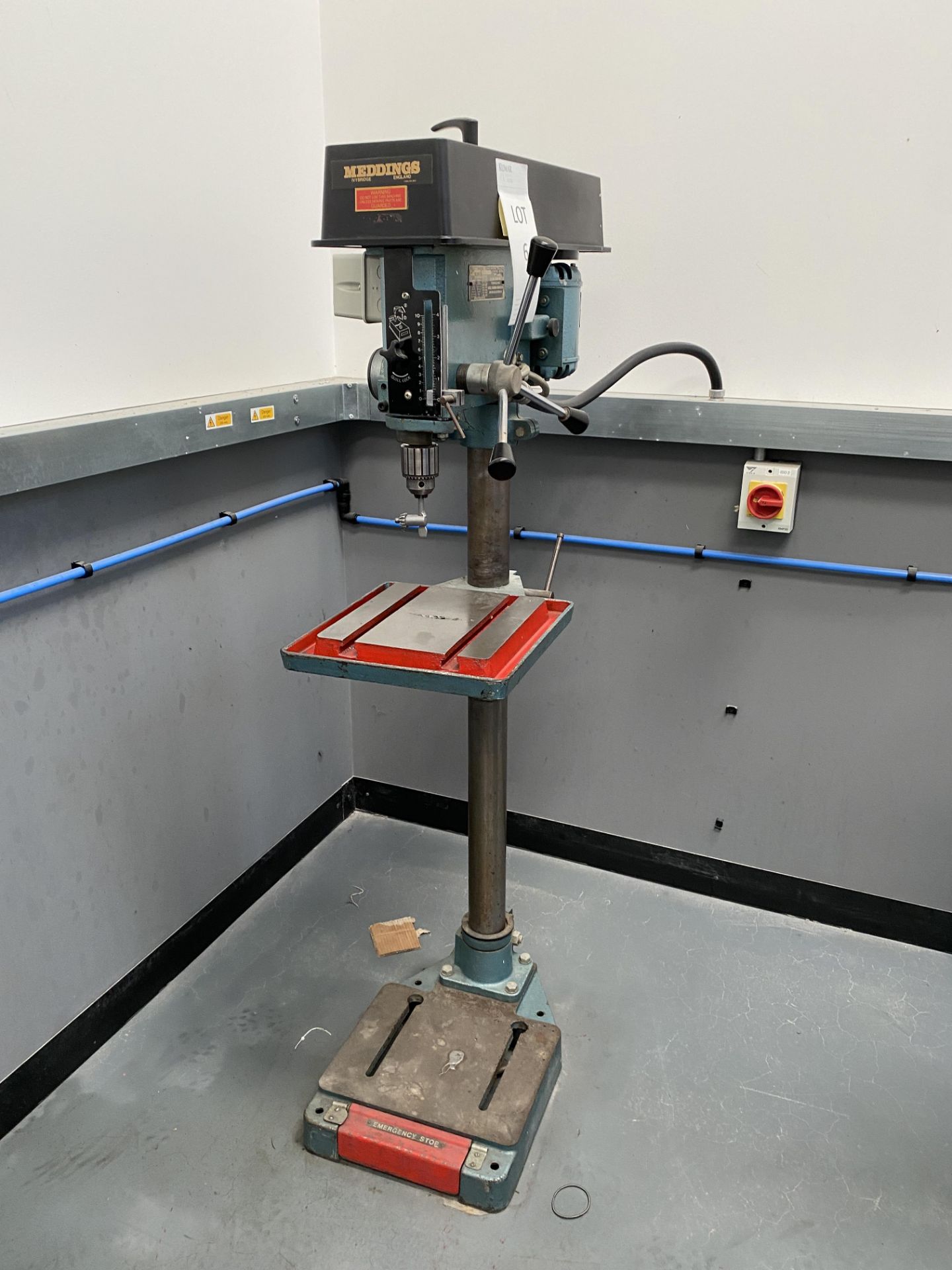 Meddings Single Spindle Pillar Drill, Serial No. 020890 - Image 7 of 9