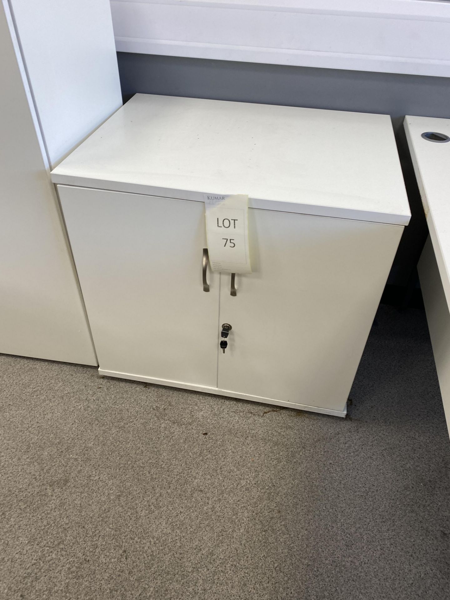 White Melomine Office Cupboard White Melomine Shelve Unit 0.60 X 0.80m X 0.73 - Image 2 of 5