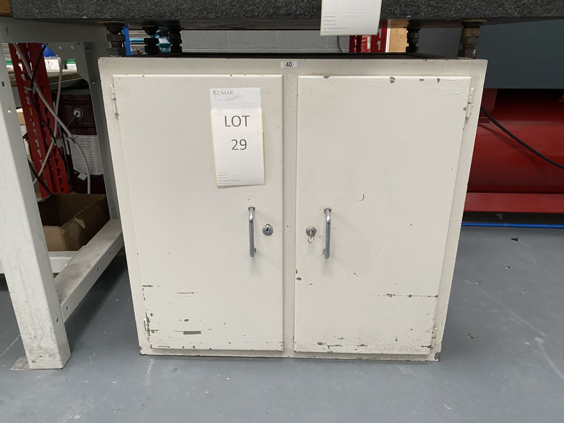 2 Door Metal Cabinet With Key