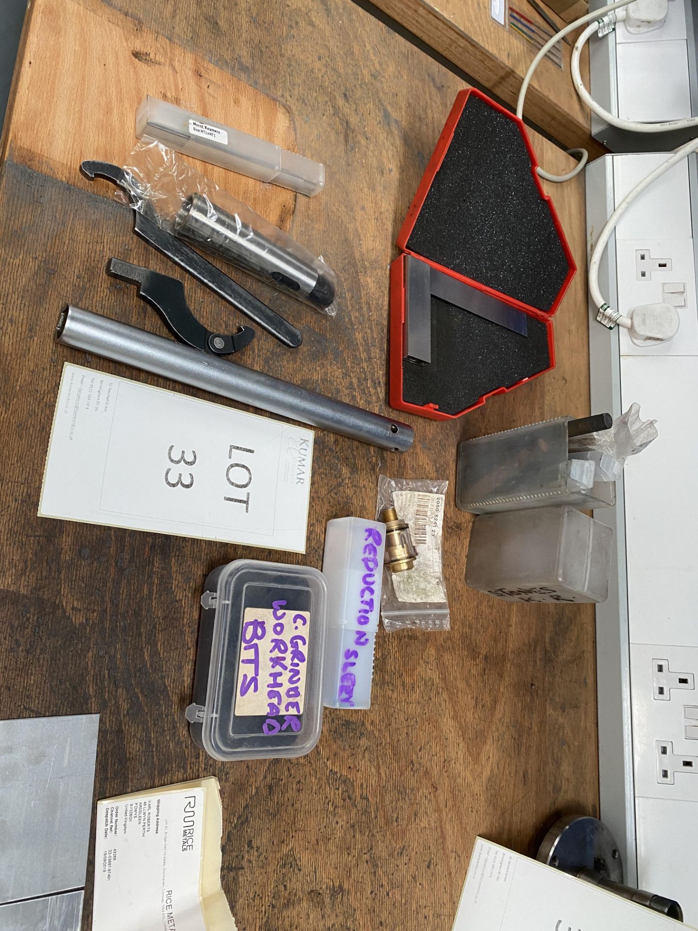 Various Tools including Kennedy Set Square